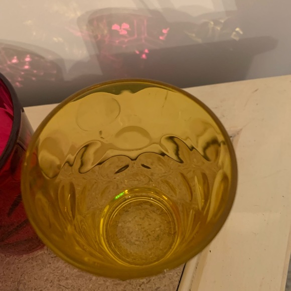 Vintage hazel atlas thumbprint water or juice glasses - Picture 7 of 8